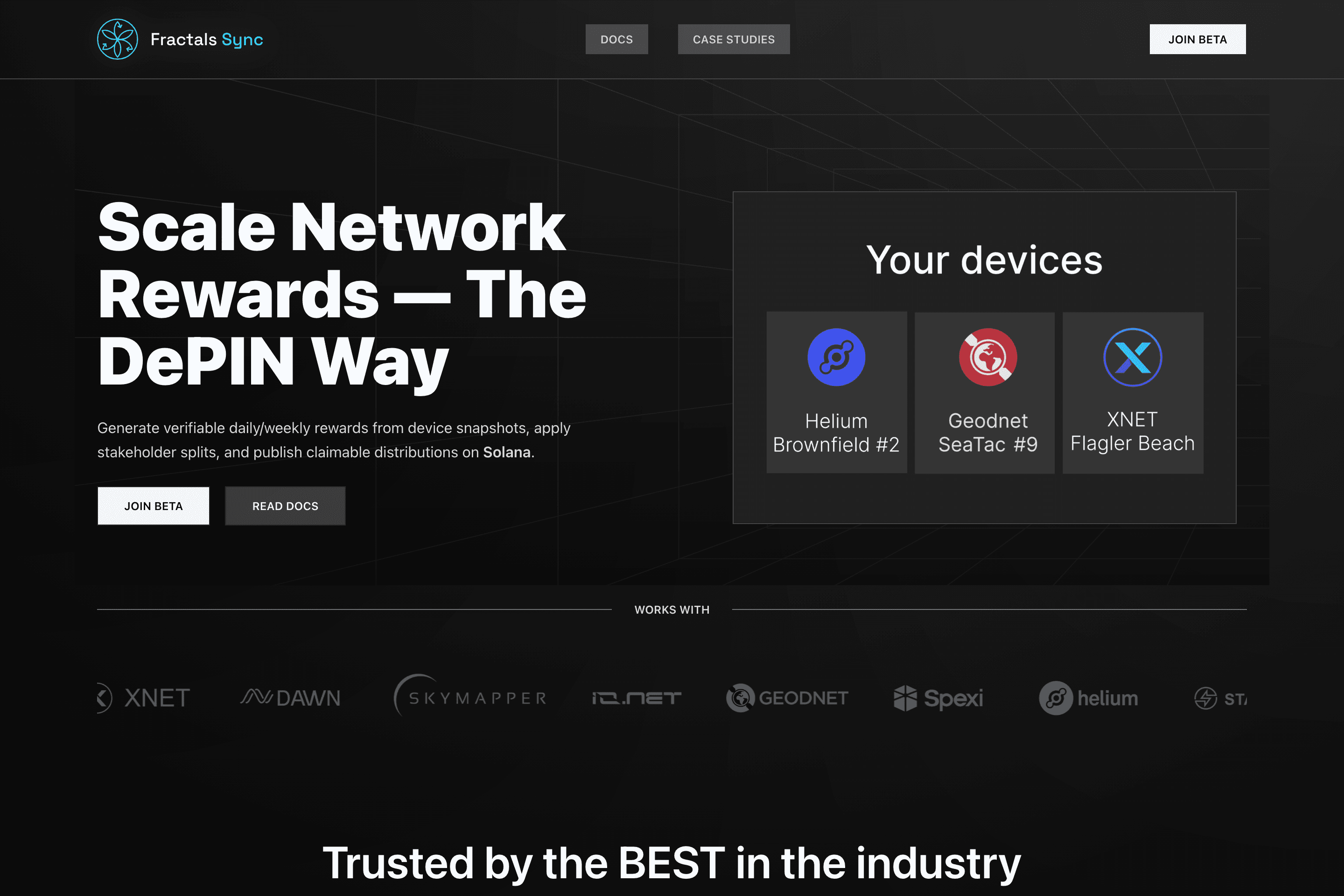 Fractals Sync — scale network rewards the DePIN way