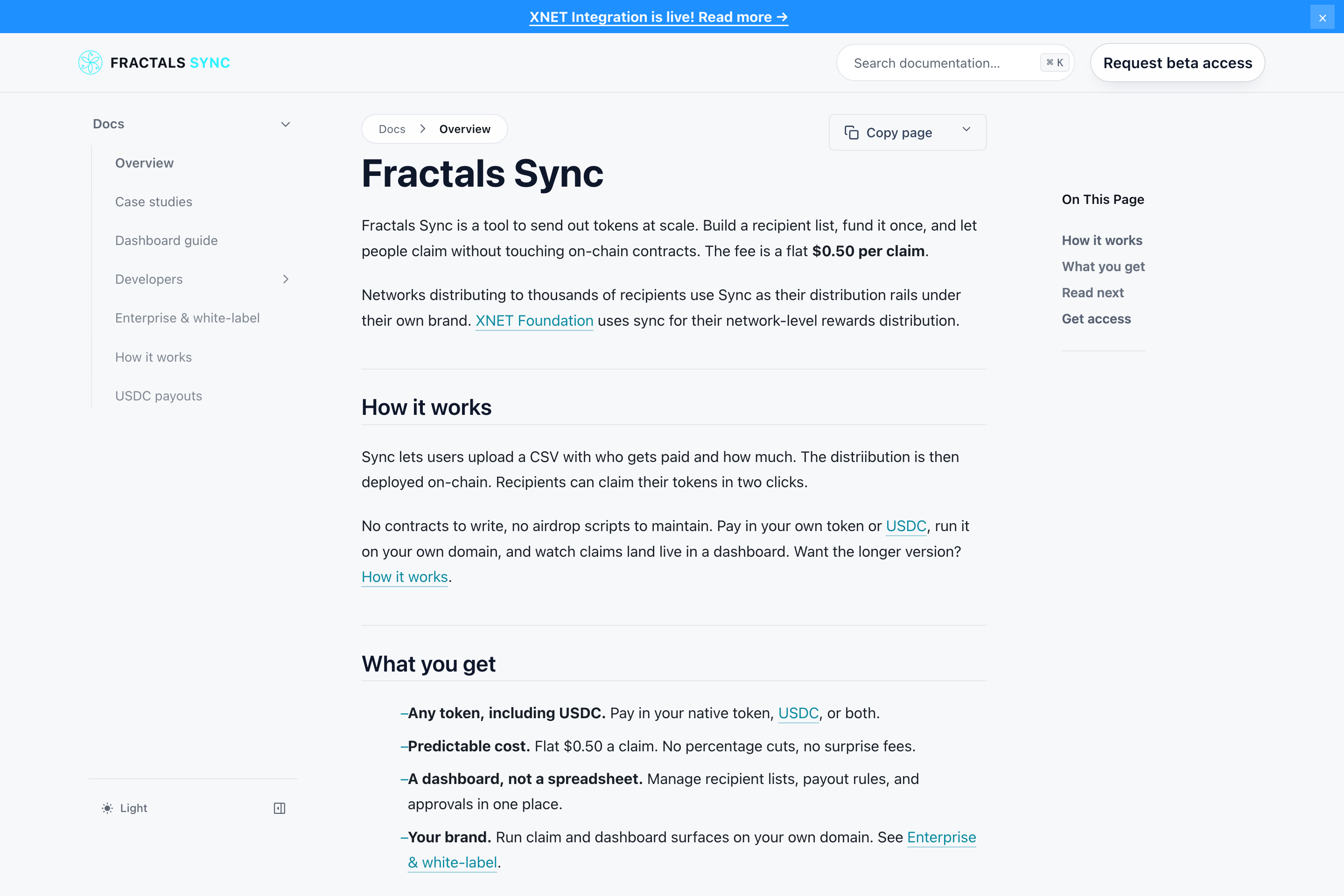 Fractals Sync documentation
